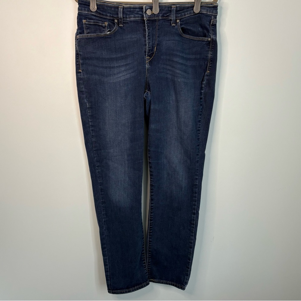 Dark Indigo Levi’s Women's mid-rise skinny Jeans